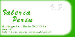 valeria perin business card